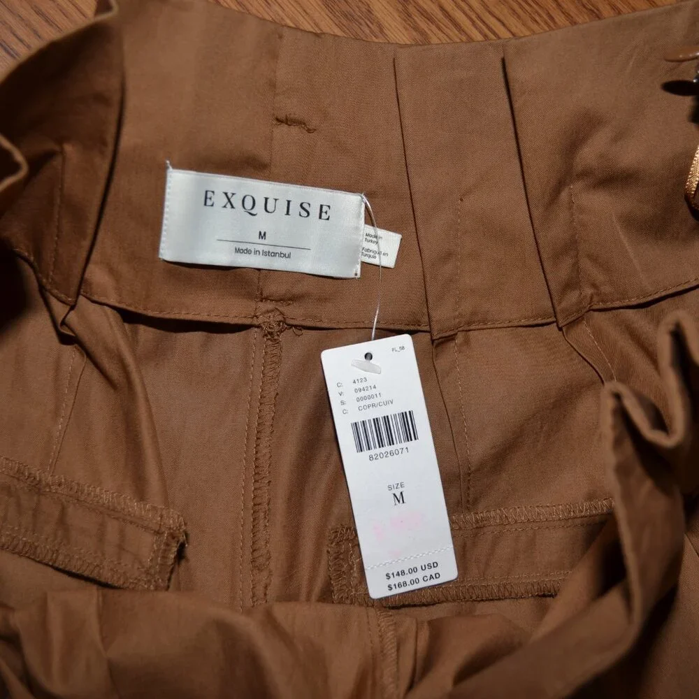 Anthropologie Brown Wide Leg Pants - Picture 11 of 12